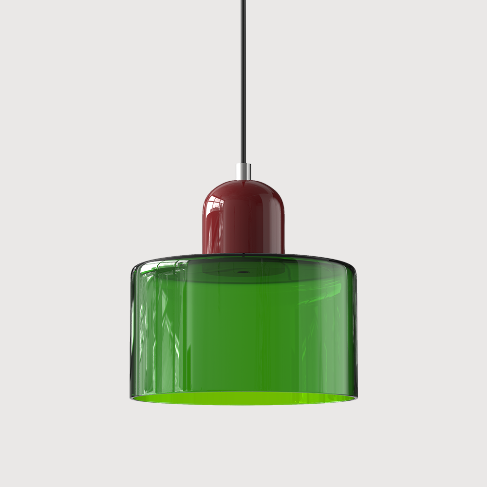 Bauhaus Glass Pendant Light | Adjustable Ceiling Lamp