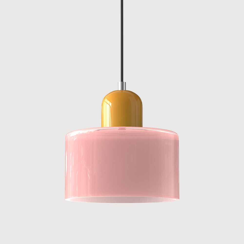 Bauhaus Glass Pendant Light | Adjustable Ceiling Lamp