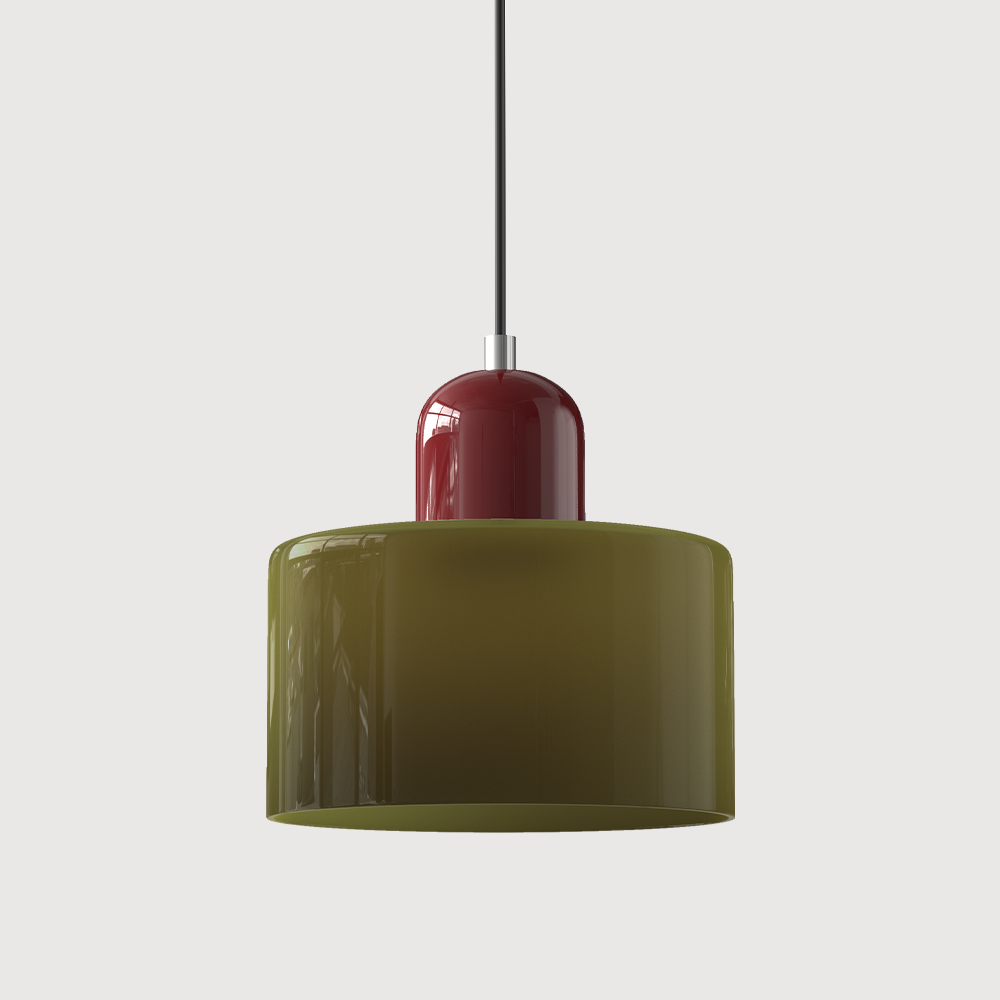 Bauhaus Glass Pendant Light | Adjustable Ceiling Lamp