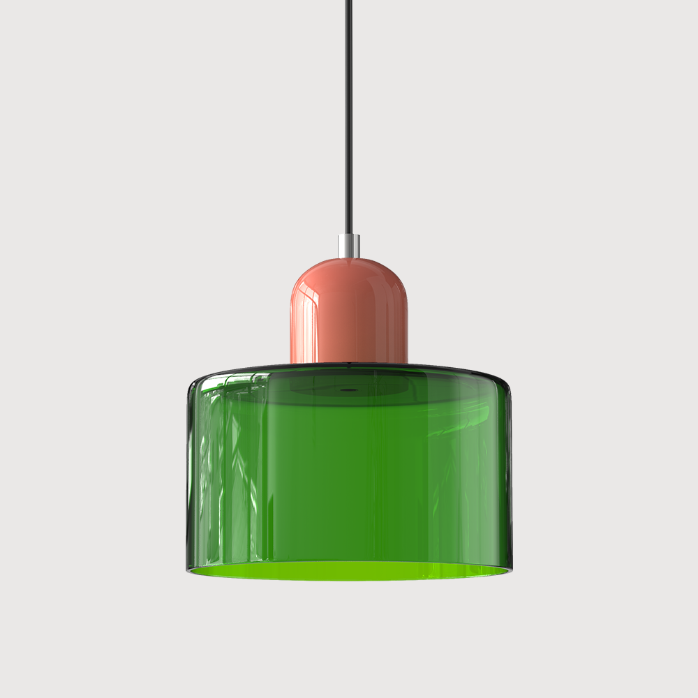 Bauhaus Glass Pendant Light | Adjustable Ceiling Lamp