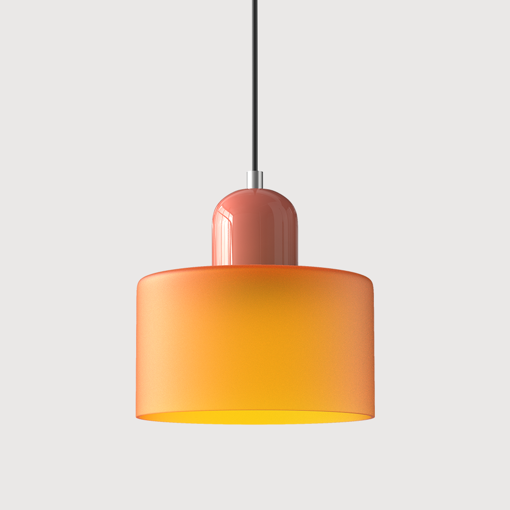 Bauhaus Glass Pendant Light | Adjustable Ceiling Lamp