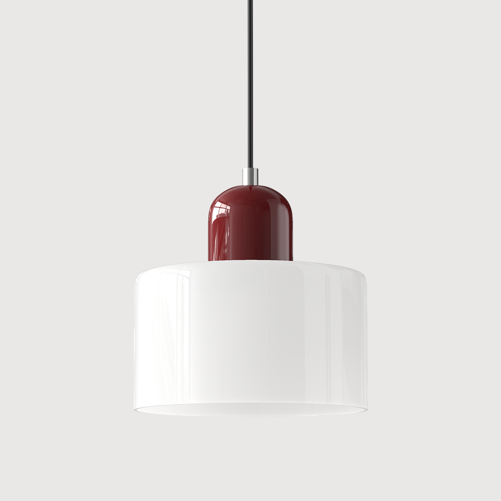 Bauhaus Glass Pendant Light | Adjustable Ceiling Lamp