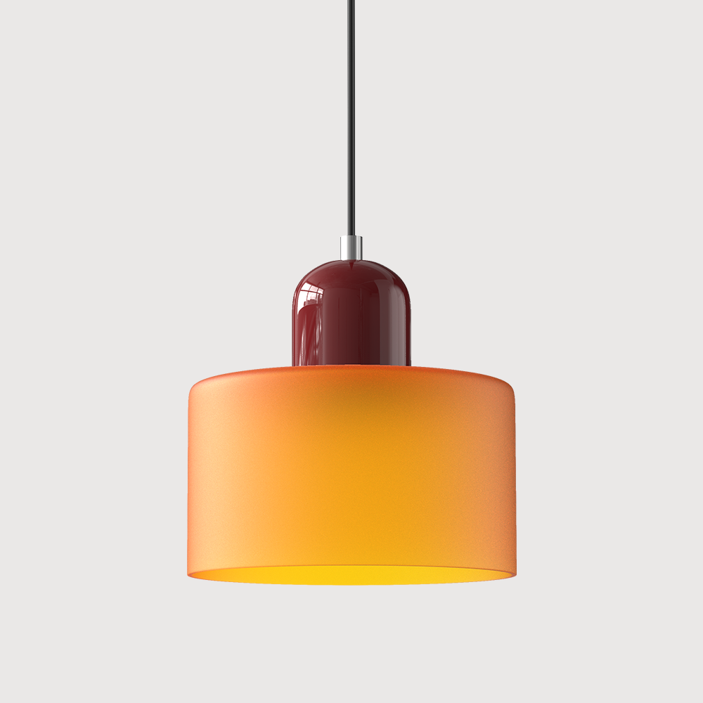 Bauhaus Glass Pendant Light | Adjustable Ceiling Lamp