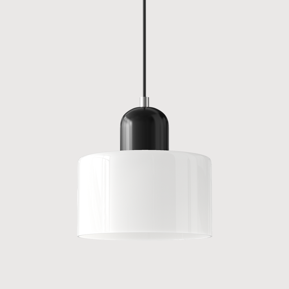 Bauhaus Glass Pendant Light | Adjustable Ceiling Lamp