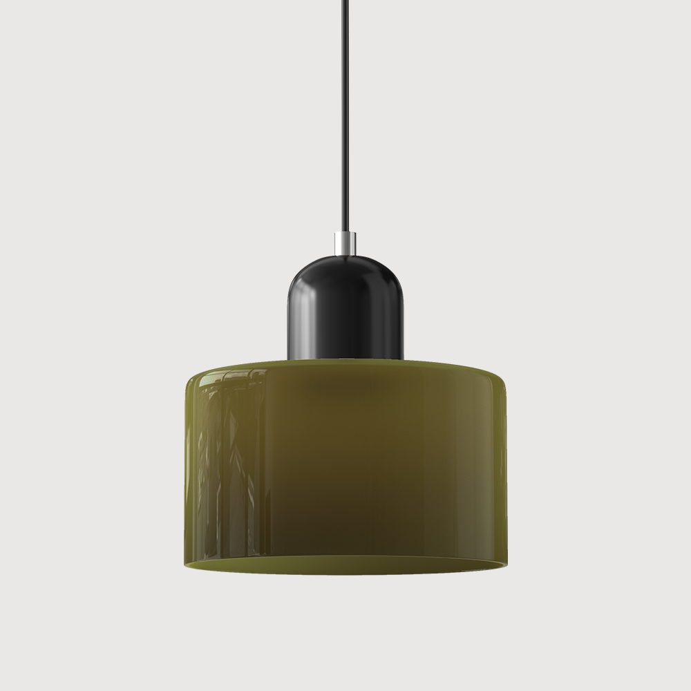 Bauhaus Glass Pendant Light | Adjustable Ceiling Lamp