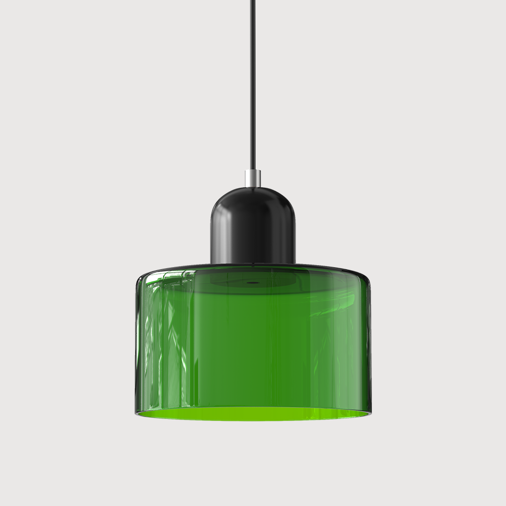 Bauhaus Glass Pendant Light | Adjustable Ceiling Lamp