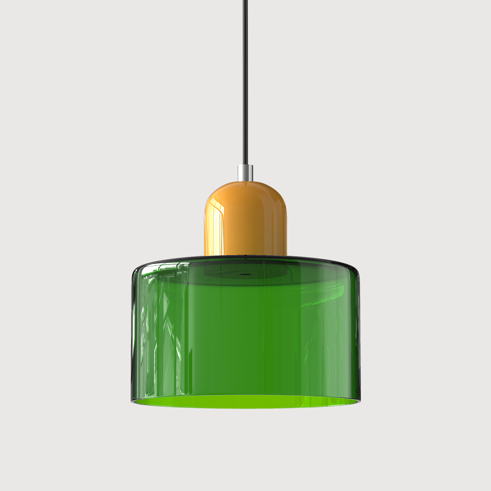Bauhaus Glass Pendant Light | Adjustable Ceiling Lamp