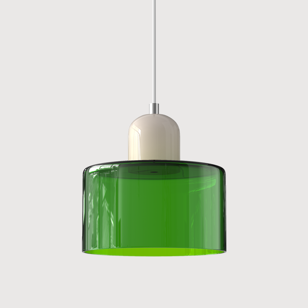 Bauhaus Glass Pendant Light | Adjustable Ceiling Lamp