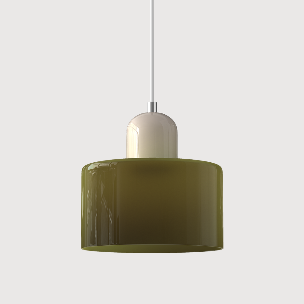 Bauhaus Glass Pendant Light | Adjustable Ceiling Lamp