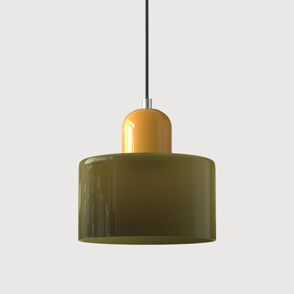 Bauhaus Glass Pendant Light | Adjustable Ceiling Lamp