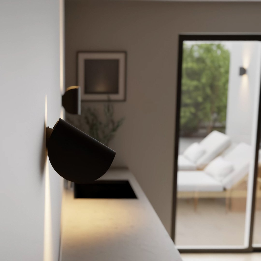 LED Wall Lamp Half Moon Adjustable