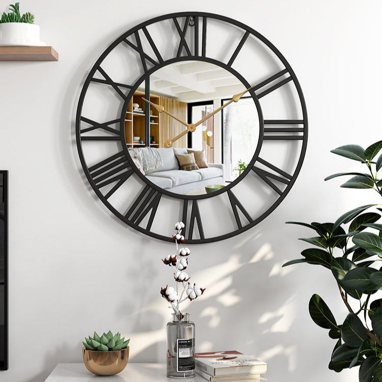 Large Mirror Wall Clock