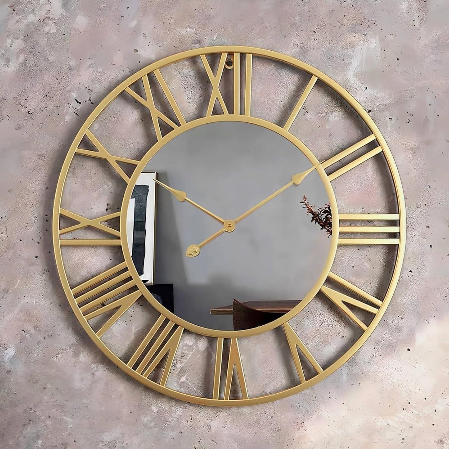Large Mirror Wall Clock