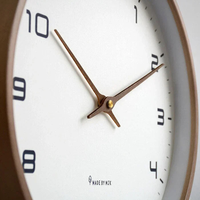 Silent Wooden Wall Clock