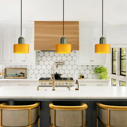 Bauhaus Glass Pendant Light | Adjustable Ceiling Lamp