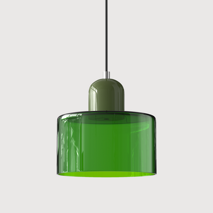 Bauhaus Glass Pendant Light | Adjustable Ceiling Lamp