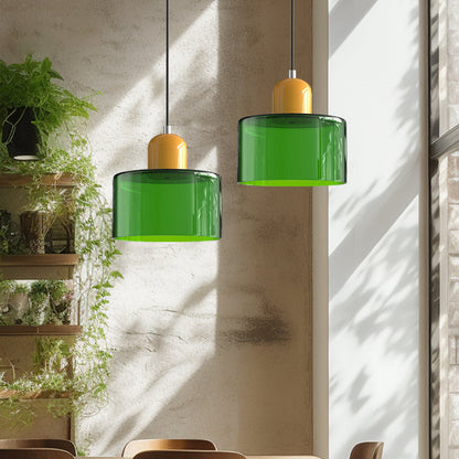 Bauhaus Glass Pendant Light | Adjustable Ceiling Lamp