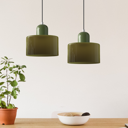 Bauhaus Glass Pendant Light | Adjustable Ceiling Lamp