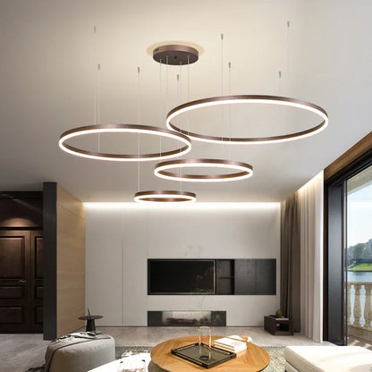 LED Ring Chandelier 2