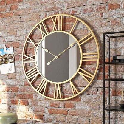 Large Mirror Wall Clock