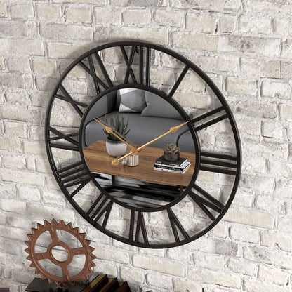 Large Mirror Wall Clock