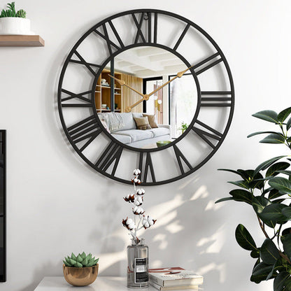 Large Mirror Wall Clock