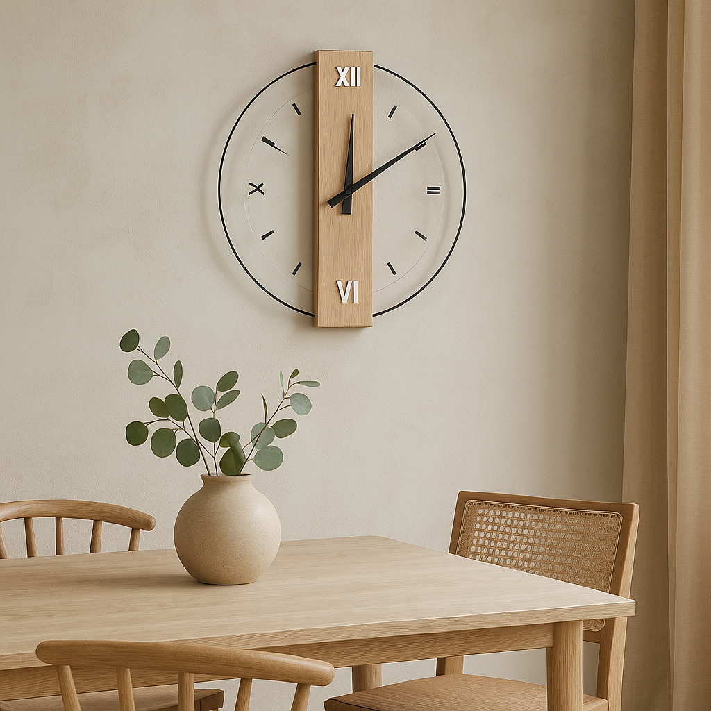 Oak Wall Clock 3