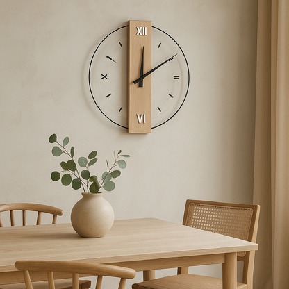 Oak Wall Clock 3