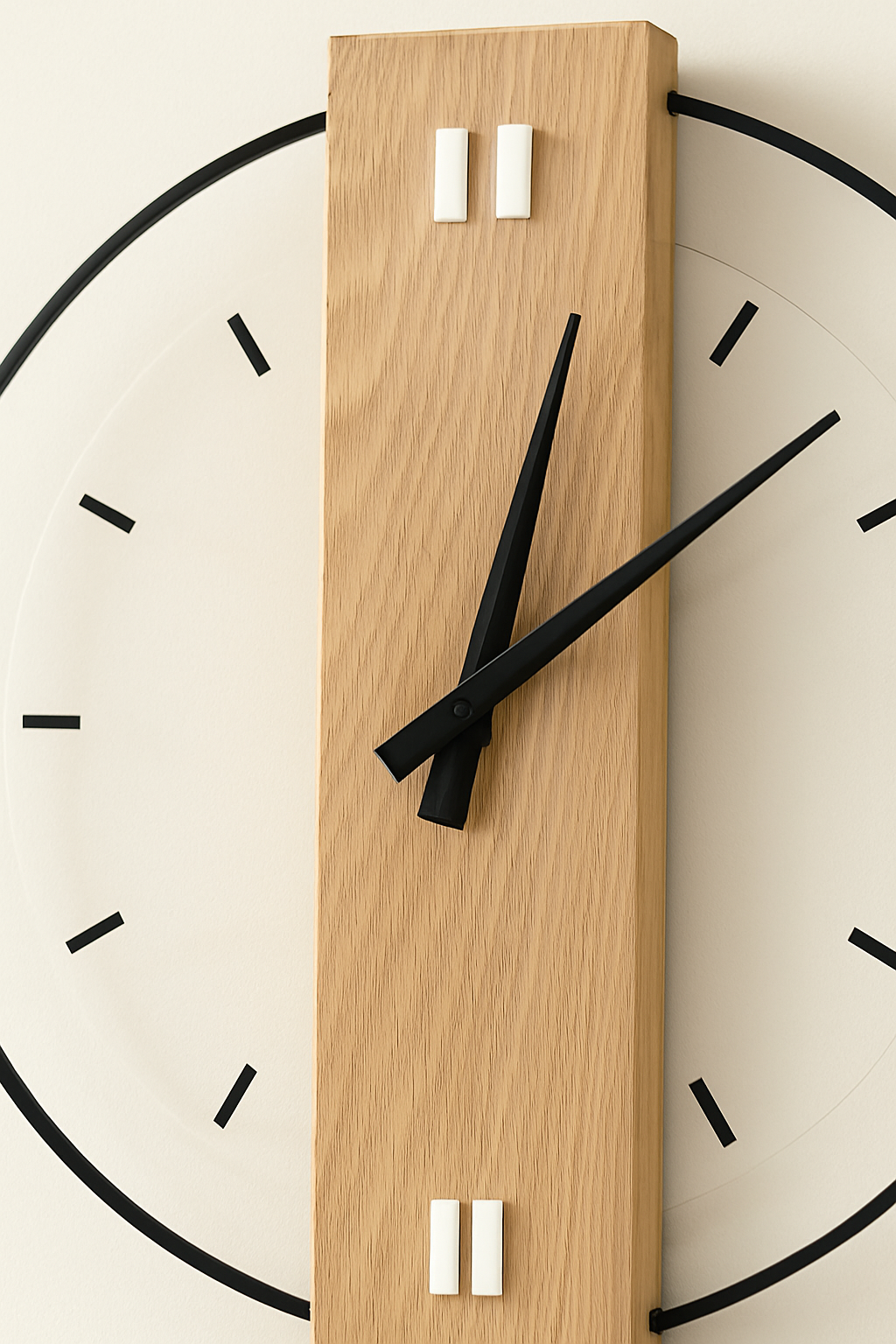 Oak Wall Clock 5