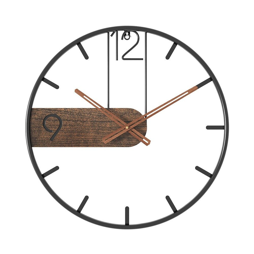 Steel Walnut Wall Clock 4