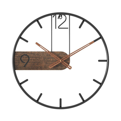 Steel Walnut Wall Clock 4