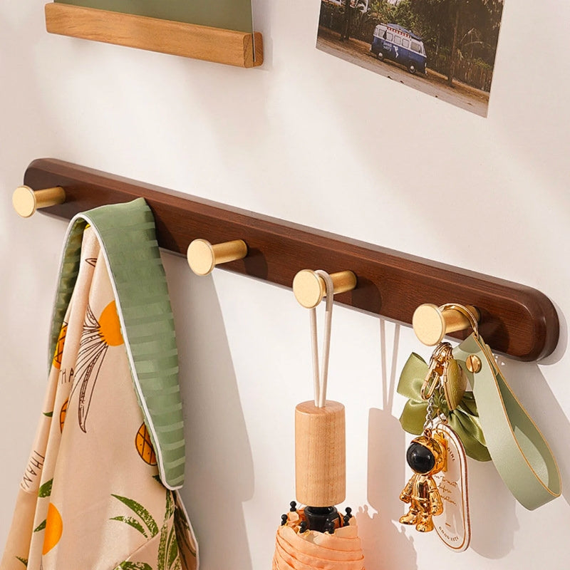 Vintage Brown Coat Rack 1