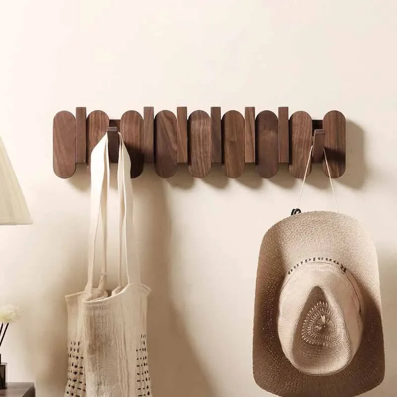 Walnut Wood Coat Rack 1