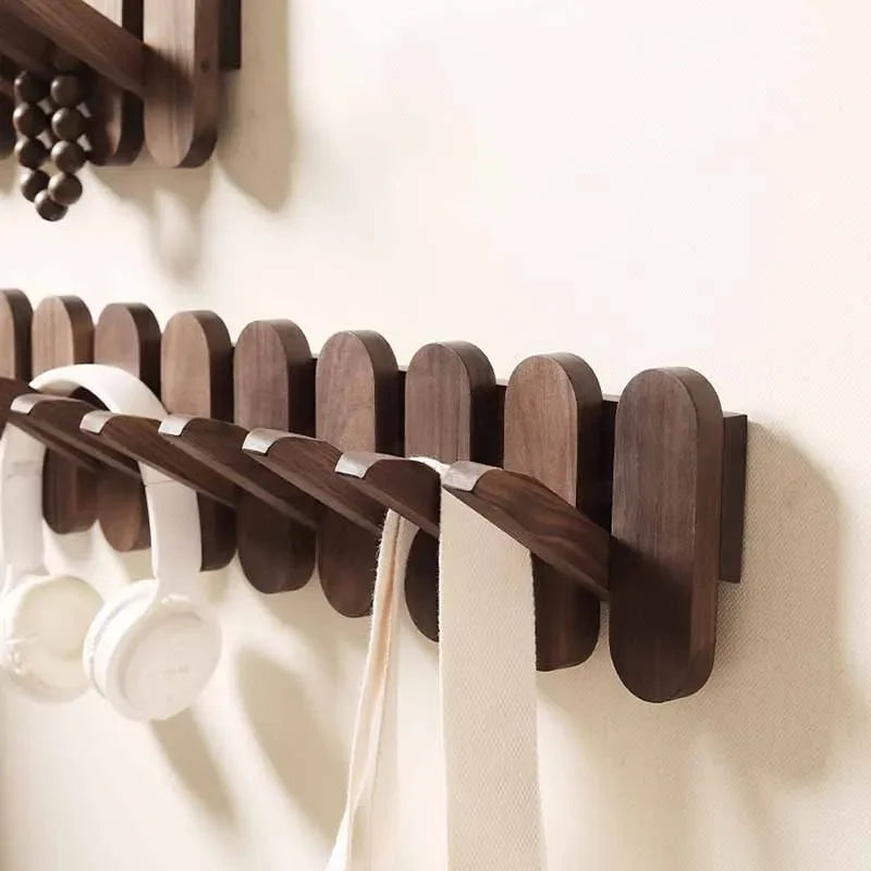 Walnut Wood Coat Rack 2