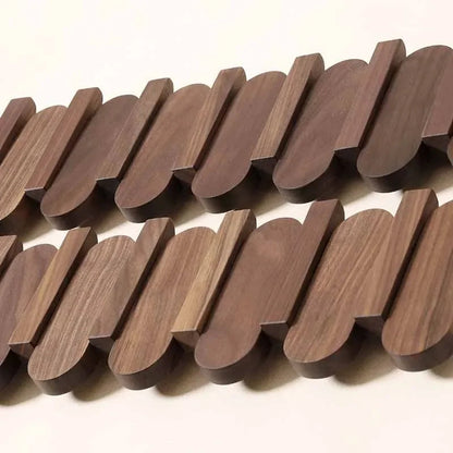 Walnut Wood Coat Rack 6