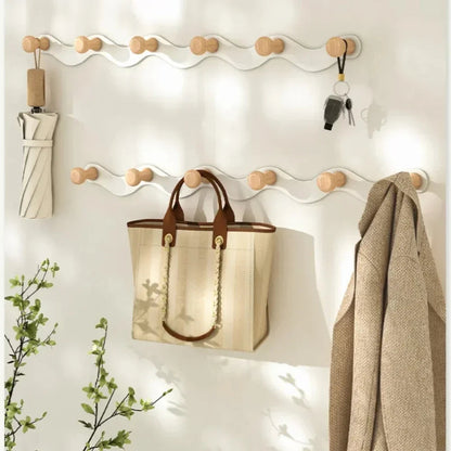 Wave Design Wall Mounted Coat Rack 2
