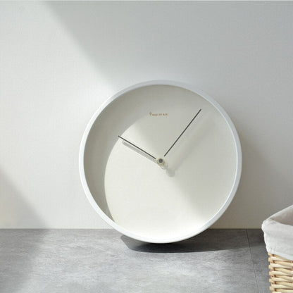 White Wood Wall Clock 1