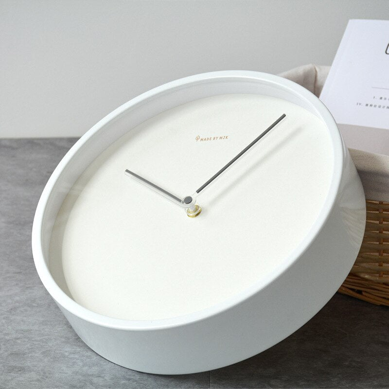 White Wood Wall Clock 4