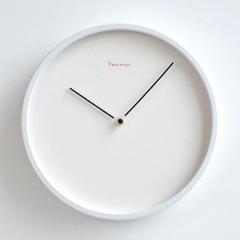 White Wood Wall Clock 5