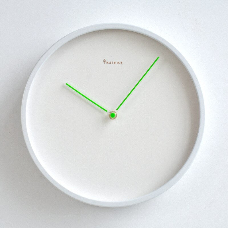 White Wood Wall Clock 6