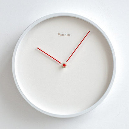 White Wood Wall Clock 8