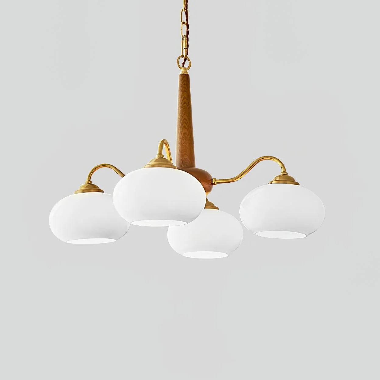 Wood Glass Chandelier 8