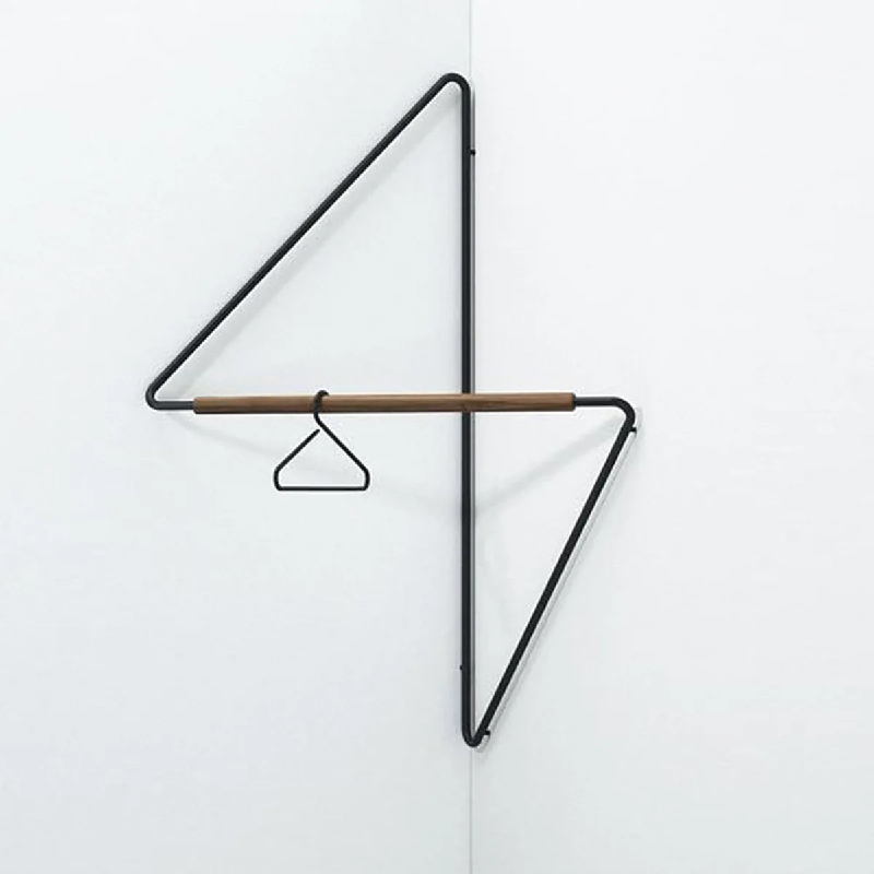 Wood Metal Coat Rack 0