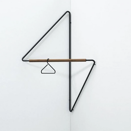 Wood Metal Coat Rack 0
