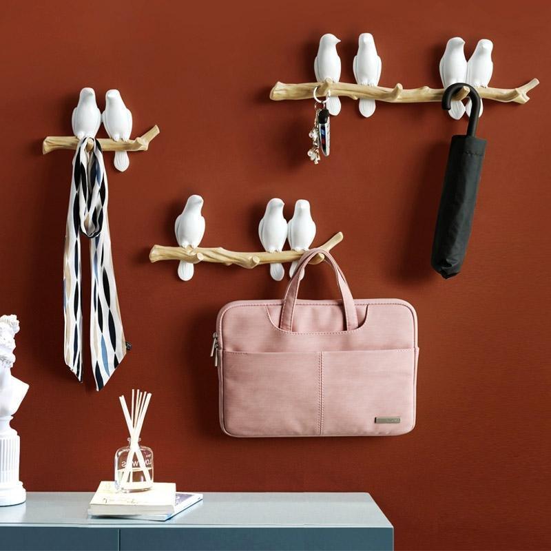Wooden Bird Coat Rack 0