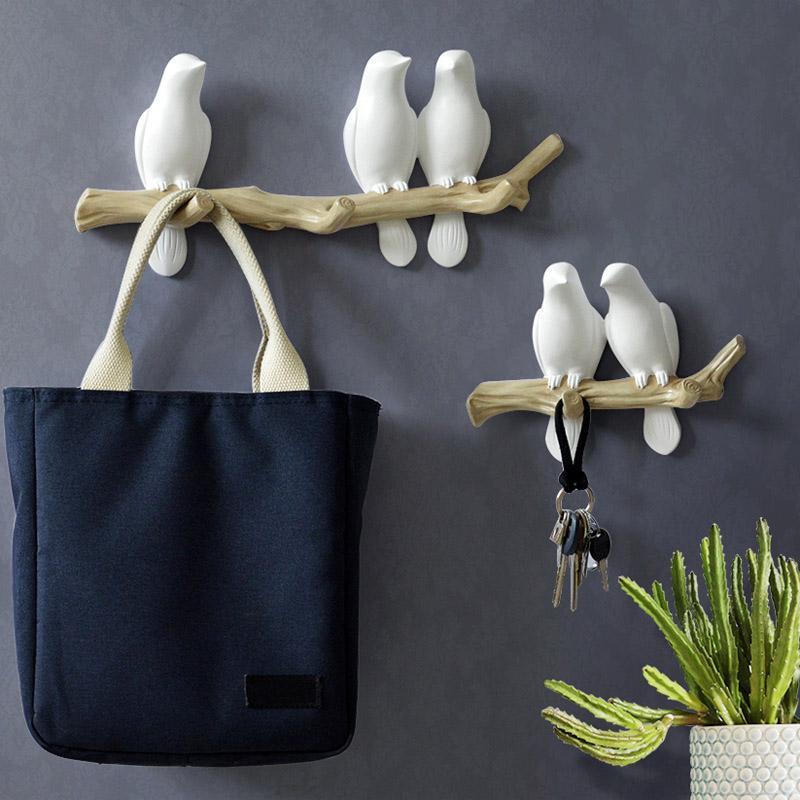 Wooden Bird Coat Rack 1