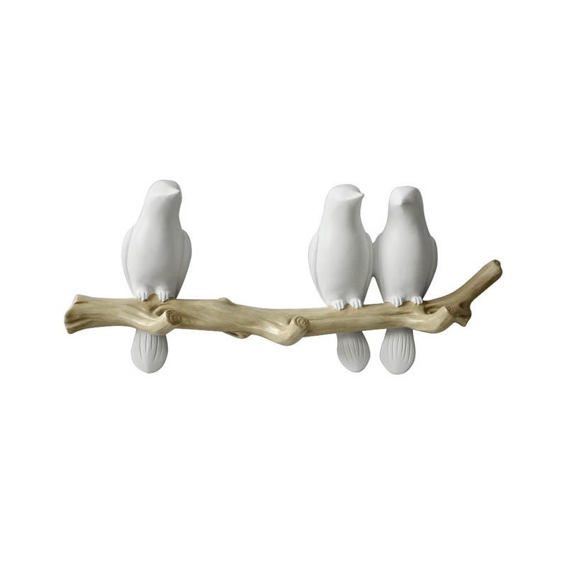 Wooden Bird Coat Rack 2