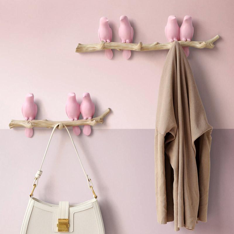 Wooden Bird Coat Rack 6